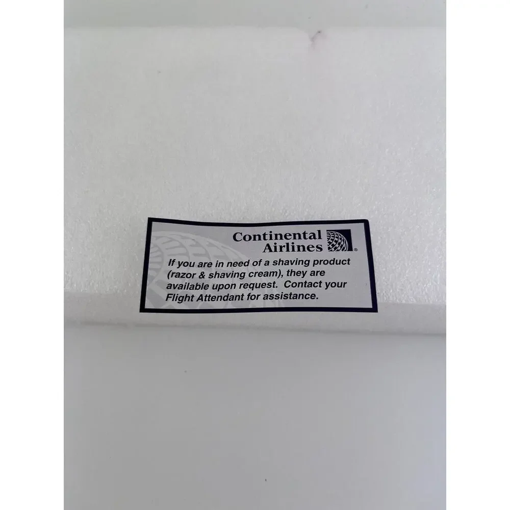 Vtg Continental‎ Airlines First Class Complimentary Amenity Kit 5 Travel Bag New